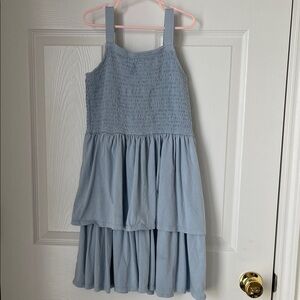 Nordstrom Light Blue Tiered Kids Dress